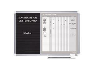 MasterVision GA0387830 In-Out And Notice Board, 36X24, Silver Frame MasterVision GA0387830 In-Out And Notice Board, 36X24, Silver Frame