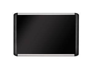 MasterVision MVI050301 Black Fabric Bulletin Board, 36 X 48, Silver/Black MasterVision MVI050301 Black Fabric Bulletin Board, 36 X 48, Silver/Black