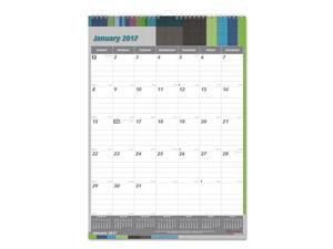 Brownline C173122 One Month Per Page Twin Wirebound Wall Calendar, Geometric, 12 X 17, 2017 Brownline C173122 One Month Per Page Twin Wirebound Wall Calendar, Geometric, 12 X 17, 2017