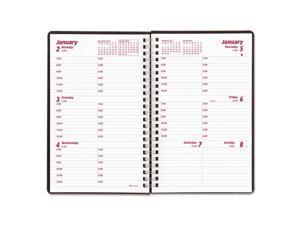 Brownline REDCB75VBLK Duraflex Weekly Planner, 8 X 5, Black, 2017 Brownline REDCB75VBLK Duraflex Weekly Planner, 8 X 5, Black, 2017