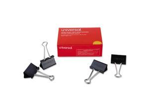 Universal Large Binder Clips, Zip-Seal Bag, 1" Capacity, 2" Wide, Black, 36/Bag Universal Large Binder Clips, Zip-Seal Bag, 1" Capacity, 2" Wide, Black, 36/Bag