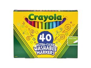 Ultra-Clean Washable Markers, Fine Bullet Tip, Assorted Colors, 40/Set 587861 Ultra-Clean Washable Markers, Fine Bullet Tip, Assorted Colors, 40/Set 587861