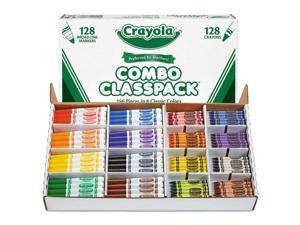 Crayola 52-3349 Crayons And Markers Combo Classpack, Eight Colors, 256/Set Crayola 52-3349 Crayons And Markers Combo Classpack, Eight Colors, 256/Set