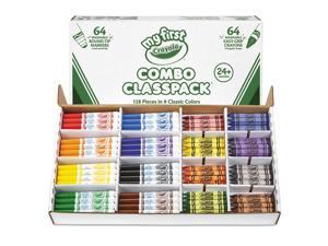 Crayola 81-8128 My First Crayons And Markers Combo Classpack, Eight Colors, 128/Set Crayola 81-8128 My First Crayons And Markers Combo Classpack, Eight Colors, 128/Set