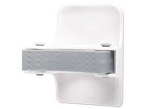 Broom Gripper, 3.12w x 2.43d x 3.34h, White/Gray, 1 Gripper & 2 Strips Broom Gripper, 3.12w x 2.43d x 3.34h, White/Gray, 1 Gripper & 2 Strips