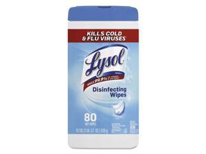LYSOL Brand Disinfecting Wipes Crisp Linen Scent 7 x 8 80/Canister 6 Canister
