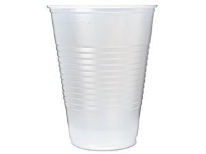 Fabri-Kal 9508032 Rk Ribbed Cold Drink Cups, 16Oz, Clear, 50/Sleeve, 20 Sleeves/Carton