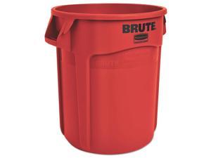 RUBBERMAID FG261000RED 10 gal. Plastic Round Trash Can, Red