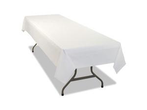 Tablemate 549WHCT Rectangular Table Cover, Heavyweight Plastic, 54 X 108, White, 6/Pack, 4Pk/Ct Tablemate 549WHCT Rectangular Table Cover, Heavyweight Plastic, 54 X 108, White, 6/Pack, 4Pk/Ct