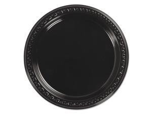 Chinet 81407 Heavyweight Plastic Plates, 7 Inch Diameter, Black, 125/Pack, 8 Packs/Ct Chinet 81407 Heavyweight Plastic Plates, 7 Inch Diameter, Black, 125/Pack, 8 Packs/Ct