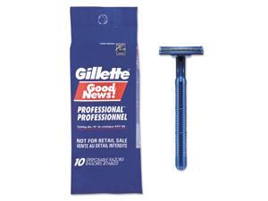 Gillette 11004CT Goodnews Regular Disposable Razor, 2 Blades, Navy Blue, 10/Pack, 10 Pack/Carton Gillette 11004CT Goodnews Regular Disposable Razor, 2 Blades, Navy Blue, 10/Pack, 10 Pack/Carton