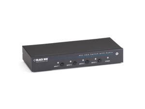 Black Box 4 x 1 VGA Switch With Serial And Audio Black Box 4 x 1 VGA Switch With Serial And Audio
