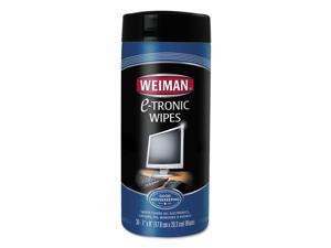 Weiman 93CT E-Tronic Wipes, 8 Inch X 7 Inch , White, 30/Canister, 4/Carton Weiman 93CT E-Tronic Wipes, 8 Inch X 7 Inch , White, 30/Canister, 4/Carton