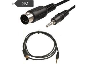 5 Pin Din Plug To 3.5mm Stereo Jack Plug Audio Cable 2m 5 Pin Din Plug To 3.5mm Stereo Jack Plug Audio Cable 2m