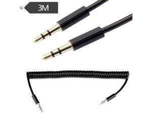 3.5mm Male to Male M/M Jack Audio Stereo Aux Spring Cable 3M 3.5mm Male to Male M/M Jack Audio Stereo Aux Spring Cable 3M