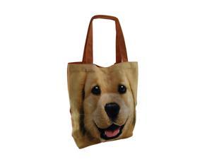 Happy Dog Large Yellow Lab Face Canvas Tote Bag