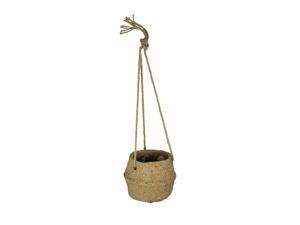 Rope Hanging Cement Planter Succulent Bowl Decorative Flower Pot Home Decor
