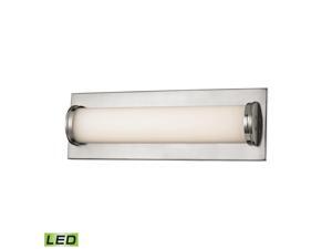 Barrie 1 Light LED Vanity In Matte Satin Nickel Barrie 1 Light LED Vanity In Matte Satin Nickel