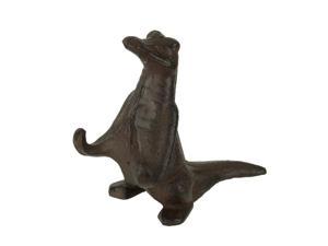 Brown Cast Iron Alligator Cell Phone Stand
