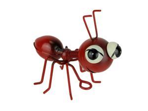 Red Metal Art Big Head Ant Table Sculpture or Wall Hanging