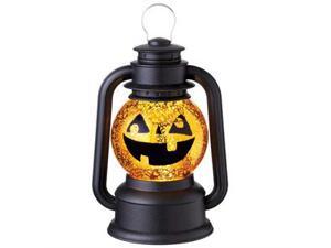 9.5" Black Speckled Pumpkin Lighted Glittering Snow Dome Lantern Halloween Tabletop Decor 9.5" Black Speckled Pumpkin Lighted Glittering Snow Dome Lantern Halloween Tabletop Decor