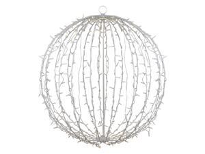 34" LED Lighted Christmas Hanging Ball Decoration – Warm White Lights 34" LED Lighted Christmas Hanging Ball Decoration – Warm White Lights