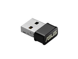 ASUS USB-AC53 AC1200 Nano USB Dual-Band Wireless Adapter, MU-Mimo, Compatible for Windows XP/Vista/7/8/1/10, Black