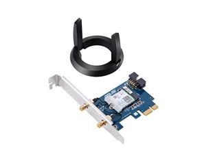 ASUS Dual Band 802.11AC Wireless-AC2100 PCI-e Bluetooth 5 Gigabit WiFi Adapter, 160MHz Support (PCE-AC58BT)