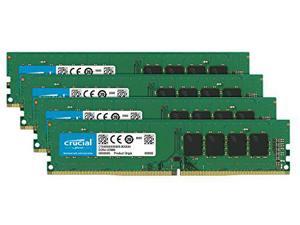 Crucial 64GB Kit (16GBx4) DDR4 2400 MT/s (PC4-19200) DR x8 DIMM 288-Pin Memory - CT4K16G4DFD824A