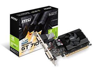 MSI GAMING GeForce GT 710 2GB GDRR3 64-bit HDCP Support DirectX 12 OpenGL 4.5 Single Fan Low Profile Graphics Card (GT 710 2GD3 LP) MSI GAMING GeForce GT 710 2GB GDRR3 64-bit HDCP Support DirectX 12 OpenGL 4.5 Single Fan Low Profile Graphics Card (GT 710 2GD3 LP)