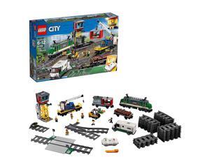 LEGO City Cargo Train 60198 Remote Control Train Building Set with Tracks for Kids, Top Present and Christmas Gift for Boys and Girls (1226 Pieces)