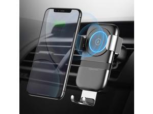 iPhone X 8//7 Plus and More Pilot Wireless Car Charging Phone Holder Q1 /•10W/• Fast Wireless Charging Car Mount Compatible with Any Phone 2.5 to 3.5 Wide Including Samsung Galaxy S9 Plus S8 S7//S6
