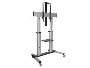 New! Tripp Lite Mobile TV Stand with Mount, for LED/OLED/LCD Flat Screen Monitors, 60" - 100" Televisions, Shelf & Locking Wheels (DMCS60100XX) New! Tripp Lite Mobile TV Stand with Mount, for LED/OLED/LCD Flat Screen Monitors, 60" - 100" Televisions, Shelf & Locking Wheels (DMCS60100XX)