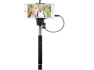 Vivitar Infinite Selfie Wand with Built-In Shutter Release iOs Android Smartphones Compatible (Black)