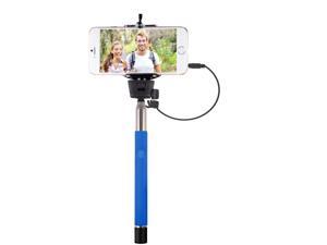 Vivitar Infinite Selfie Stick Wand Bult-In Shutter Release for Smartphones -BLUE