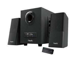 Havit SK-590BT 2.1 Channel Stereo Subwoofer Multi-function 3C SK-590BT 2.1 Channel Stereo Subwoofer Multi-function 3.5mm Hi-Fi + Bluetooth, 16W RMS USB Powered Speaker system with Remote control_Black