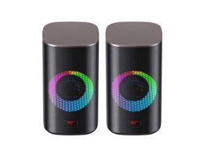 Havit SK212 2.0 Stereo channel Dynamic RGB lights Wireless Bluetooth V5.0 + 3.5mm AUX Gaming Speaker