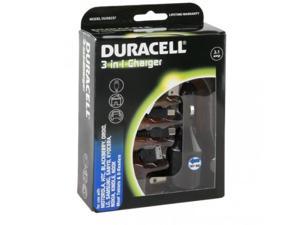 Duracell 3 in 1 (Car, Home, USB) Charger for Cell Phones, Tablets & E-Readers
