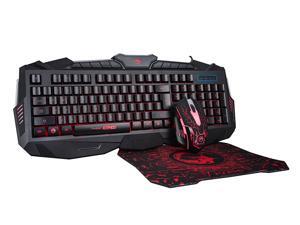 MARVO KM400 USB Gaming Keyboard,LED Mouse and Mouse Pad Combo,3 Color Backlit Keyboards,7 Color 2400DPI Mice+ Mouse mat 3 in 1 set for PC_Black MARVO KM400 USB Gaming Keyboard,LED Mouse and Mouse Pad Combo,3 Color Backlit Keyboards,7 Color 2400DPI Mice+ Mouse mat 3 in 1 set for PC_Black