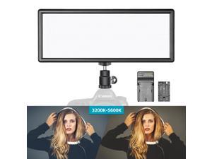 Neewer Super Slim 2.4G T120 on Camera LED Video Light Bi-color 3200-5600K Dimmable with LCD Display, Li-ion Battery and USB Charger, Softer LED Lighting for Portrait Children Product Photography Video Neewer Super Slim 2.4G T120 on Camera LED Video Light Bi-color 3200-5600K Dimmable with LCD Display, Li-ion Battery and USB Charger, Softer LED Lighting for Portrait Children Product Photography Video