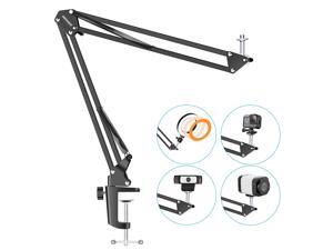 Neewer Desktop Clamp Adjustable Suspension Boom Scissor Arm Stand Holder 360 Degree Rotation Swivel Mount, Load up to 2.2 pounds/1 kilograms for Logitech Webcam C922 C930e C930 C920 C615 C960 C980 pro Neewer Desktop Clamp Adjustable Suspension Boom Scissor Arm Stand Holder 360 Degree Rotation Swivel Mount, Load up to 2.2 pounds/1 kilograms for Logitech Webcam C922 C930e C930 C920 C615 C960 C980 pro