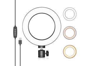 Neewer LED Ring Light 6-inch for YouTube Video Live Streaming Makeup Selfie, Desktop Mini USB Camera LED Light with 3 Light Modes and 11 Brightness Level Neewer LED Ring Light 6-inch for YouTube Video Live Streaming Makeup Selfie, Desktop Mini USB Camera LED Light with 3 Light Modes and 11 Brightness Level