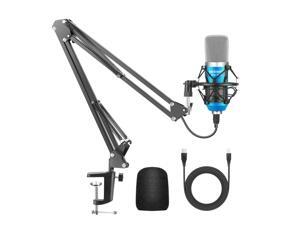 Neewer usb microphone for Windows and Mac with suspension scissor arm stand, Shock Mount and table mounting clamp kit for Broadcasting and Sound Recording (Blue) Neewer usb microphone for Windows and Mac with suspension scissor arm stand, Shock Mount and table mounting clamp kit for Broadcasting and Sound Recording (Blue)