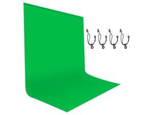 Neewer 6x9ft/1.8x2.8M Green Screen, Photography Backdrop Background, Green Chromakey Background for Photo Video Studio Film Television, 4 Backdrop Clips Included (Backdrop Stand Not Included)