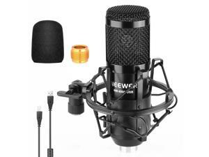 Neewer NW-8000 USB Microphone, 192kHz/24-Bit Supercardioid Condenser Mic with Shock Mount and Foam Windscreen for Singing, Vlog, Podcast, Live Streaming, Plug&Play Neewer NW-8000 USB Microphone, 192kHz/24-Bit Supercardioid Condenser Mic with Shock Mount and Foam Windscreen for Singing, Vlog, Podcast, Live Streaming, Plug&Play