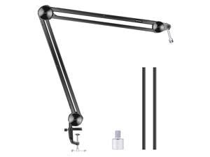 Neewer Upgraded Large Sturdier Microphone Stand Compatible with Blue Yeti, Blue Snowball, Adjustable Suspension Boom Scissor Arm with Built-in Spring, Max. Load 1.8kg for Voice Recording