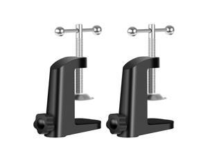 Neewer® Heavy-duty Metal Table Mounting Clamp for Microphone Suspension Boom Scissor Arm Stand Holder with an Adjustable Positioning Screw, Fits up to 1.97"/5cm Desktop Thickness--Black