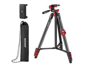 Neewer Tripod Kit, 54-Inch Travel Tripod with Pan Head, Remote, Carrying Bag and Phone Clamp, Compatible with Smartphones, GoPro, Ring Lights, and Mirrorless Cameras, Max Load 6.6lb/3kg Neewer Tripod Kit, 54-Inch Travel Tripod with Pan Head, Remote, Carrying Bag and Phone Clamp, Compatible with Smartphones, GoPro, Ring Lights, and Mirrorless Cameras, Max Load 6.6lb/3kg