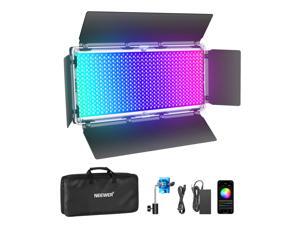 Neewer 960 RGB Led Light with APP Control, 960 SMD LEDs CRI95+/3200K-5600K/Brightness 0-100%/0-360 Adjustable Colors/9 Applicable Scenes with LCD Screen/U Bracket/Barndoor, Metal Shell for Photography Neewer 960 RGB Led Light with APP Control, 960 SMD LEDs CRI95+/3200K-5600K/Brightness 0-100%/0-360 Adjustable Colors/9 Applicable Scenes with LCD Screen/U Bracket/Barndoor, Metal Shell for Photography