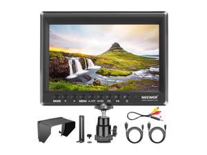 Neewer F100 7inch Camera Field Monitor HD Video Assist IPS 1280x800 4K HDMI Input 1080p with Sunshade and Ball Head for DSLR Cameras, Handheld Stabilizer, Film Video Making Rig (Battery Not Included)